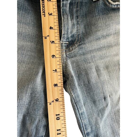 7 For All Mankind Size 28‎ Light Wash Low Rise Straight Jeans - Picture 7 of 8